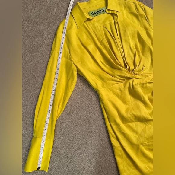 Gauge81 NAHA LINEN linen draped shirt mini dress - Small. EUC. - Picture 7 of 13